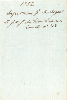 1852 Deputados para São Miguel