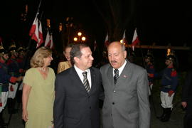 Presidente do Governo Regional, Carlos César e o Governador do Estado de Santa Catarina, Luís Hen...
