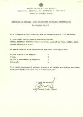 Atividade da Inspeção Geral dos Produtos Agrícolas e Industriais no 2.º trimestre de 1979