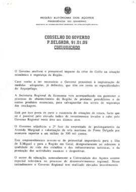 Comunicado do Conselho do Governo de 4 de janeiro de 1991
