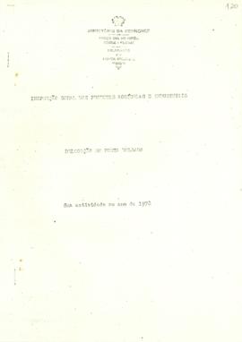 Movimento do ano de 1978 da Inspeção Geral dos Produtos Agrícolas e Industriais - IGPAI