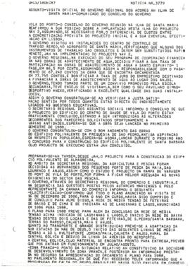 Comunicado do Conselho do Governo de 17 de dezembro de 1987