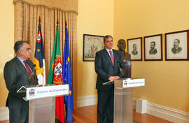 O presidente do Governo Regional e o Representante da República para a Região Autónoma dos Açores...