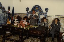 Visita do Primeiro Ministro, Francisco Pinto Balsemão à Câmara Municipal da Ribeira Grande