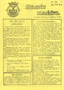 Boletim Municipal da Câmara Municipal do Concelho de Nordeste - N.º 17 - 18 de novembro de 1981
