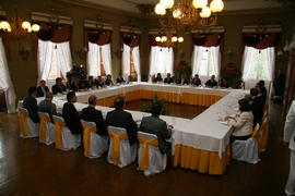 Almoço do presidente da República com os presidentes das Câmaras Municipais dos Açores, no Salão ...