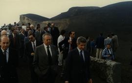 Visitado Presidente da República, Mário Soares, ao Vulcão dos Capelinhos
