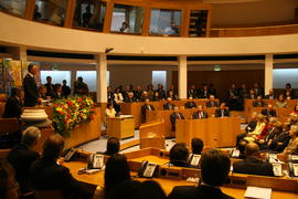 Vista panorâmica aquando do discurso do presidente da República, na Sessão Solene da Assembleia L...