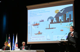 Sessão de abertura da conferência Maritime Spatial Planning Worldwide, organizada pela Comissão E...