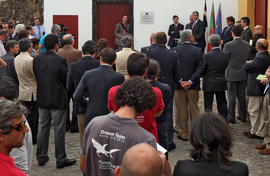 O presidente do Governo Regional presidiu à cerimónia de inauguração do Porto Pim, na Horta