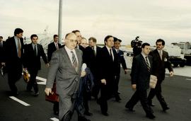 Chegada ao aeroporto de Ponta Delgada do Primeiro Ministro António Guterres