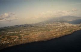 Vista aérea do aeroporto de Ponta Delgada