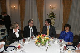 Jantar em honra do presidente da Câmara dos Comuns do Canadá e do presidente da Assembleia da Rep...