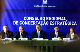 O presidente do Governo Regional presidiu, à reunião do Conselho Regional de Concertação Estratégica
