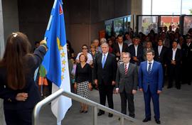 O presidente do Governo Regional presidiu à cerimónia de inauguração das novas instalações da Esc...