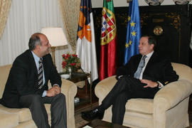O presidente do Governo Regional dos Açores, Carlos César, recebe no Palácio de Sant’Ana, em Pont...