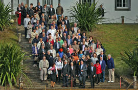 Parque Terra Nostra, fotografia dos participantes na 20.ª reunião da Comissão de Recursos Naturai...