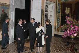 O presidente do Governo Regional e sua esposa Luísa César receberam o Ministro da República para ...