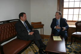 Presidente do Governo Regional, Carlos César, em  audiência com o Presidente da República, Jorge ...