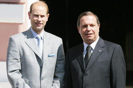 Presidente do Governo Regional, Carlos César, recebeu o Conde de Wessex, no Palácio de Sant `Ana