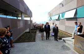 O presidente do Governo Regional visita as novas instalações da Escola Básica e Secundária das La...