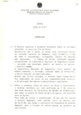 Comunicado do Conselho do Governo de 17 de março de 1987