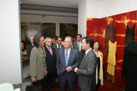 O Presidente da República, Jorge Sampaio, e sua esposa Maria José Rodrigues Ritta, na inauguração...