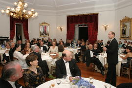 Intervenção do Conde de Wessex no jantar de gala no Palácio Sant`Ana