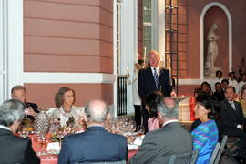 Discurso do Rei de Espanha Juan Carlos , durante o jantar no Palácio de Sant`Ana