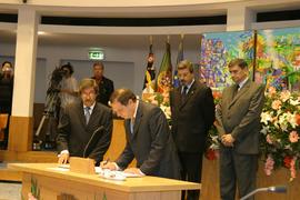 Assinatura da tomada de posse do Presidente do Governo Regional Carlos César