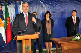 O Presidente do Governo presidiu à cerimónia de lançamento da Primeira Pedra da creche A Joaninha...