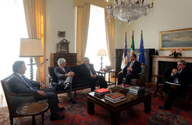 A Direção da Federação das Pescas dos Açores, em audiência, com o Presidente do Governo Regional