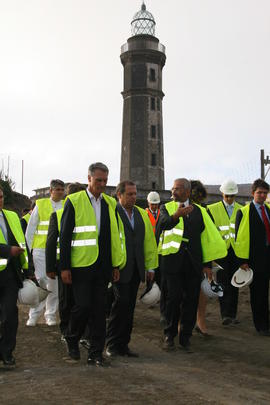 O presidente da República visita as obras do Centro de Interpretação do Vulcão dos Capelinhos