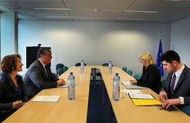 O Presidente do Governo dos Açores reunido com os Comissários Europeus responsáveis pelo Desenvol...