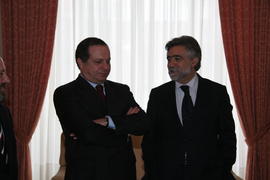 O presidente do Governo Regional e o Ministro da Defesa Nacional, Luís Amado