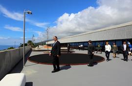 Parque escolar das novas instalações da Escola Básica e Secundária das Lajes do Pico