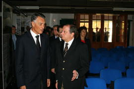 Chegada do presidente da República à antiga Fábrica da Baleia com visita ao Centro de Interpretaç...