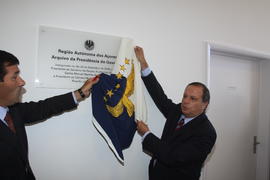 Descerramento da placa de inauguração do Arquivo da Presidência do Governo Regional