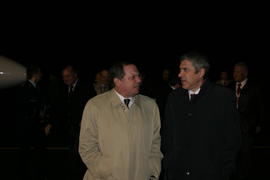Presidente do Governo Regional recebeu o Primeiro Ministro José Sócrates, na chegada ao Faial