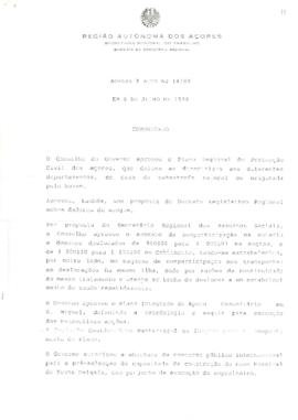 Comunicado do Conselho do Governo de 6 de julho de 1988