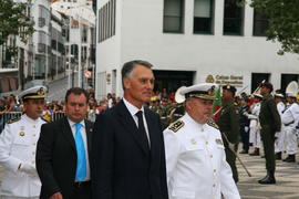 Chegada do presidente da República, Cavaco Silva, à Praça Velha de Angra do Heroísmo